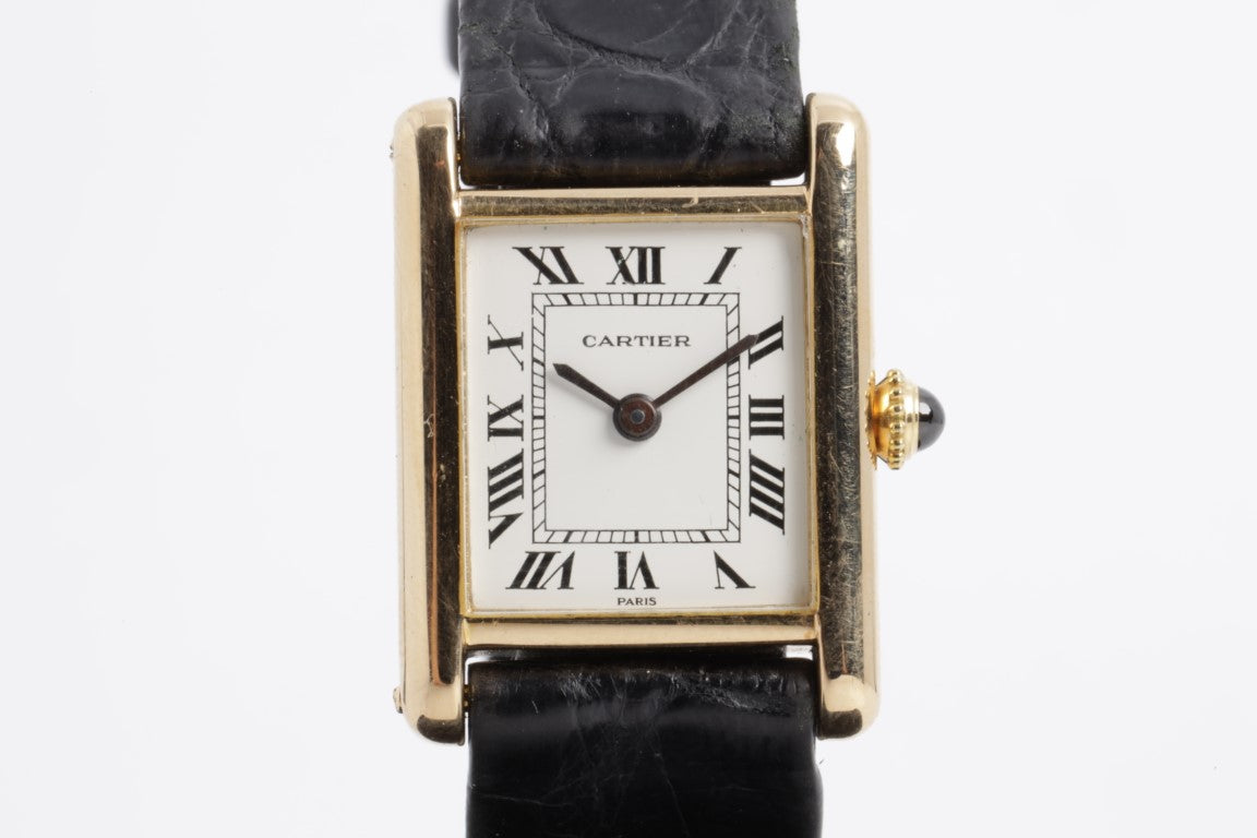 Cartier Tank Louis Cartier Watch - 29.5 mm Pink Gold Diamond Case